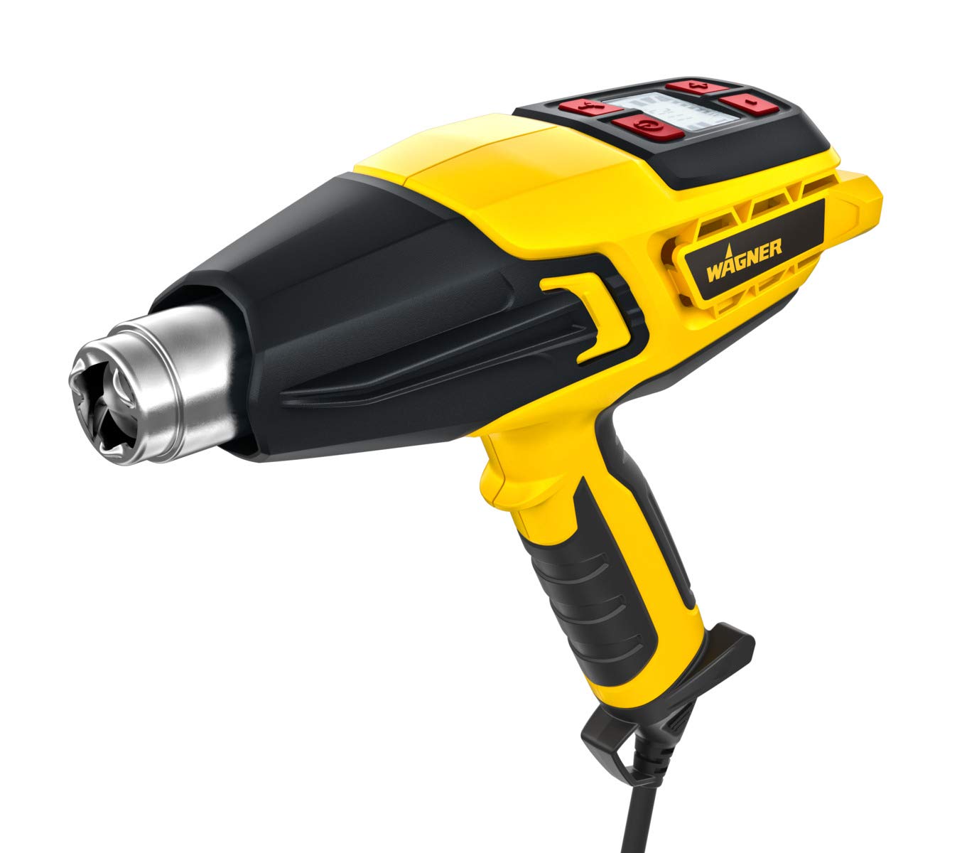 WAGNER Heat Gun FURNO 750 - max. 630°C, 2000 W, Airflow Capacity 800 l/min, Ergonomic Handle incl. Jet, Reflector, Centring, Wide Jet Nozzle, Paint Scraper and LCD Display