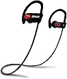 SENSO Bluetooth Headphones, Best Wireless Sports Earphones w/Mic IPX7 Waterproof HD Stereo Sweatproof Earbuds for Gym Running Workout 8 Hour Battery Noise Cancelling Headsets