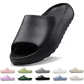 Kids Lightweight Soft EVA Non-Slip Slides Slippers Open Toe Comfy Sandals for Toddler Boys Girls Children Bathroom Shower Summer Pool Beach Slippers