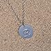 AOLO Unique Initial Disc Necklace Personality Necklace R