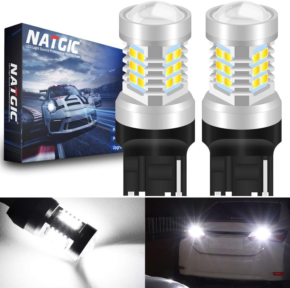NATGIC 7440 7440NA 7441 992 T20 LED Bulbs Xenon White 21