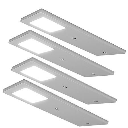 4x 5w Led Slimline Low Profile Kitchen Cabinet Panel Spot Light