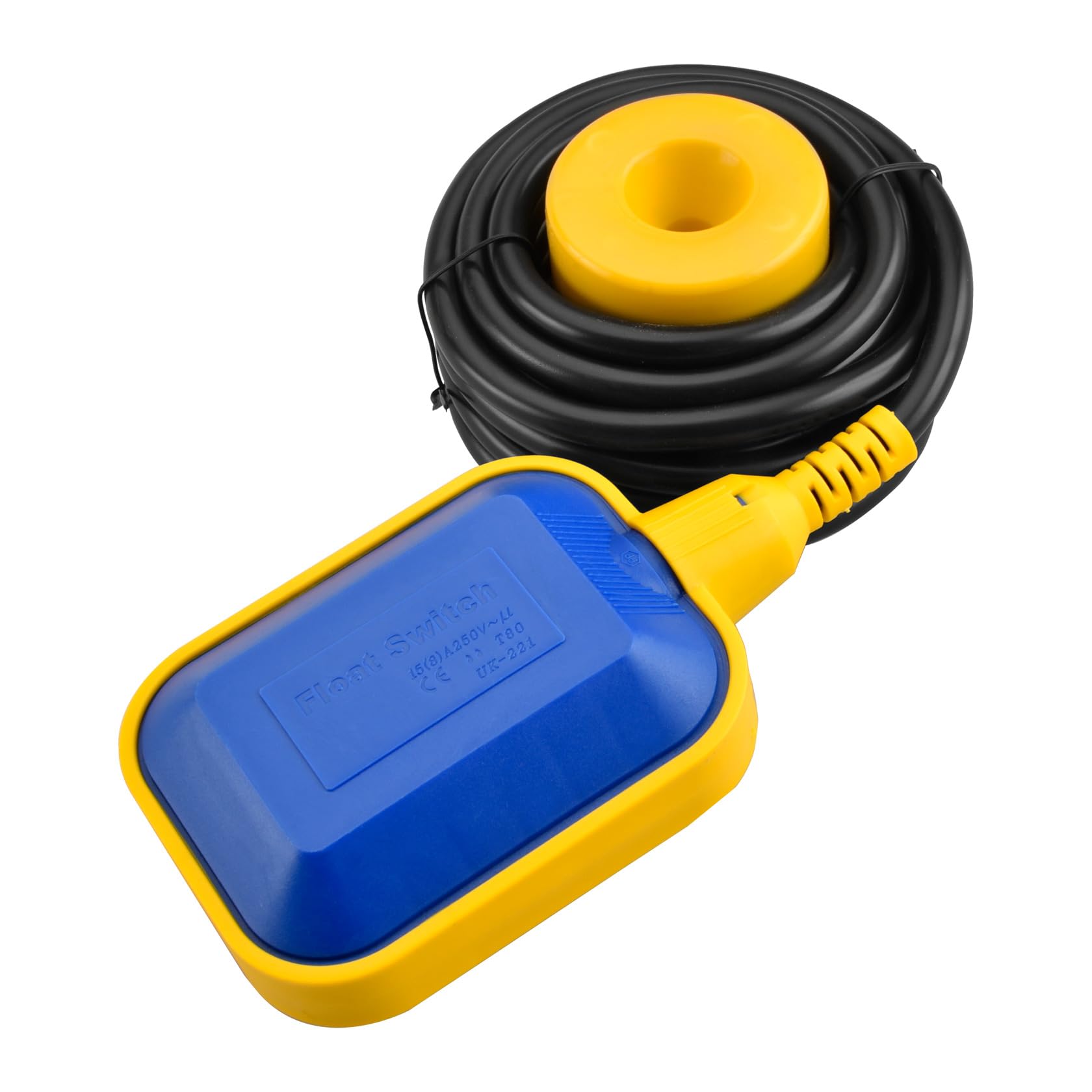 Heschen Float Switch 4M Cable Water Level Controller For Water Tank, Sump Pump