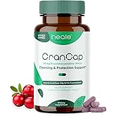CranCap - Cranberry Pills - Urinary Tract Health Cranberry Supplement - 36mg of Potent PACs - Non GMO, Vegan, Gluten Free - by Heale - 30 Capsules