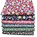 iNee Floral Fat Quarters Fabric Bundles, Quilting Sewing Fabric Bundle,18