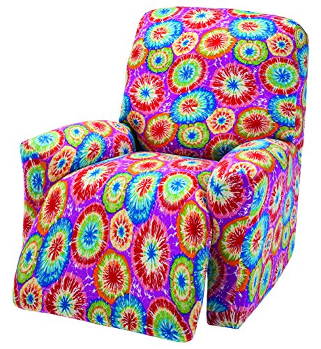 Madison Stretch Jersey Recliner Slipcover, Large, Geometric, Tie Dye