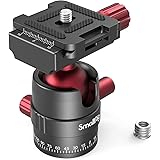 SmallRig Tripod Ball Head 360 Degree Rotating Panoramic Ballhead with 1/4 inch Quick Shoe Plate, Max Load up to 5 kg/ 11lb, f