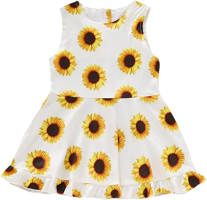 little girl sunflower dress