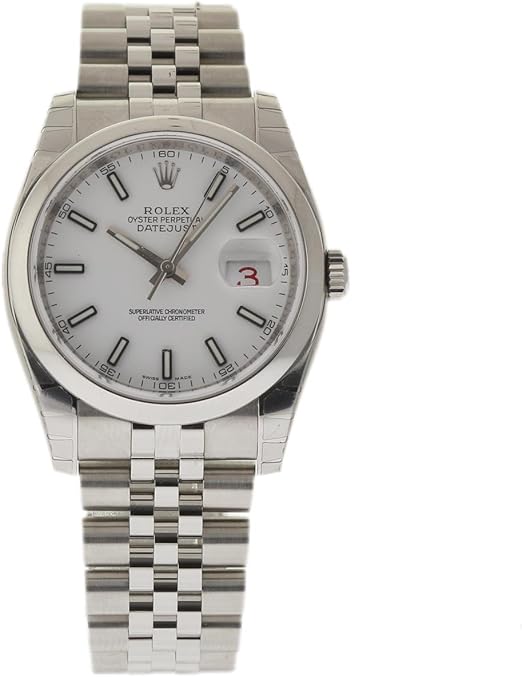 Amazon Com Rolex New Datejust 36mm 1160 Steel Jubilee White 19 Box Paper 5yrwty Rl2 Rolex Watches