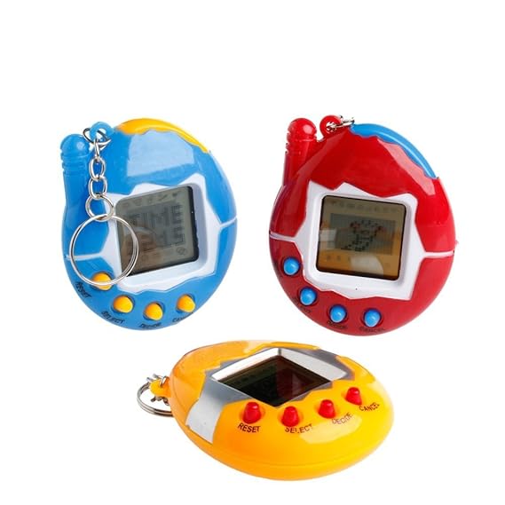 Autone 1 90er Nostalgie 49 Pets Spiel Virtual Cyber Pet Spielzeug mit Schlüssel Schnallen