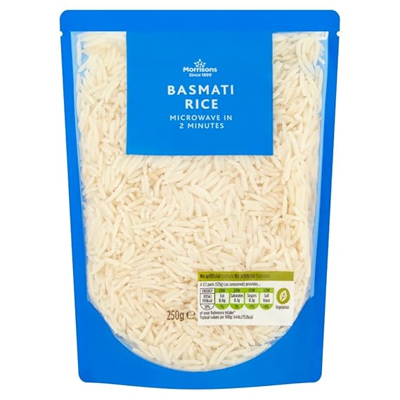 Morrisons Mircowave Basmati Rice, 250g Amazon.co.uk Prime Pantry