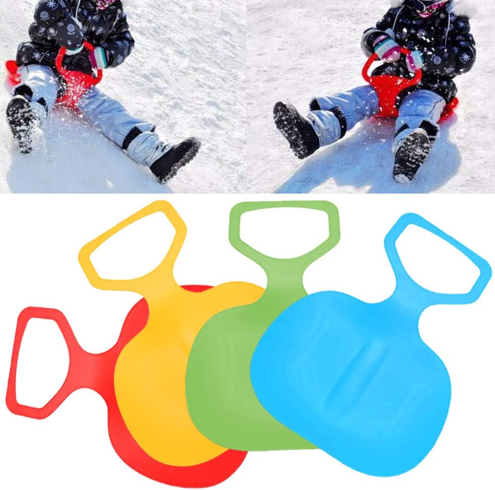 FINIVE Snow Slider - Bum Slider Seat Great for Sledging, Heavy Duty Large Adults Kids Children Snow Sledge Toboggan Sledge Rope Sled Play Snow Ice Texture