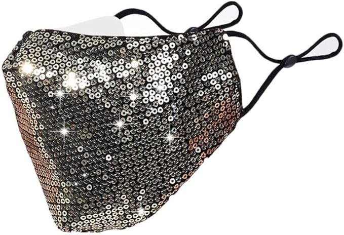 Amazon.com: 2 Lentejuelas Mascarilla Lavables Reutilizables Ajustable  Boca_Cubre para Hombres Mujeres al aire libre Protección de la Cara: Home  Improvement