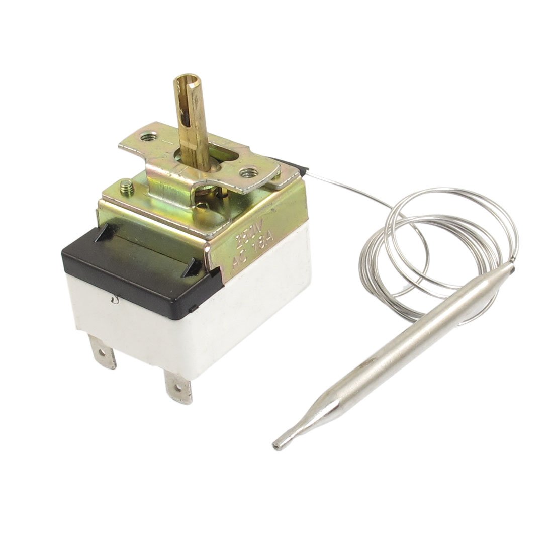 Sourcingmap 1NC 1NO AC 250 16A 30-110C Temperature Control Switch Capillary Thermostat for Oven Refrigerator