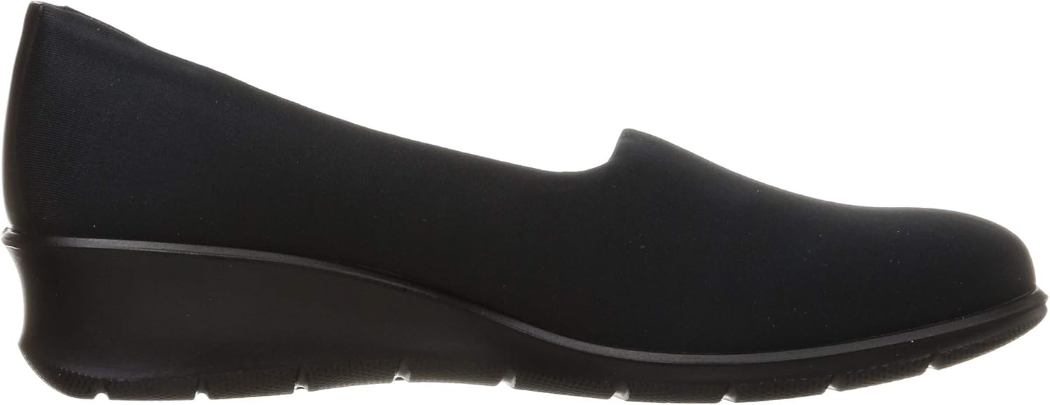 ECCO womens Finola Stretch Slip on Loafer Flat, Black, 9-9.5 US: Shoes