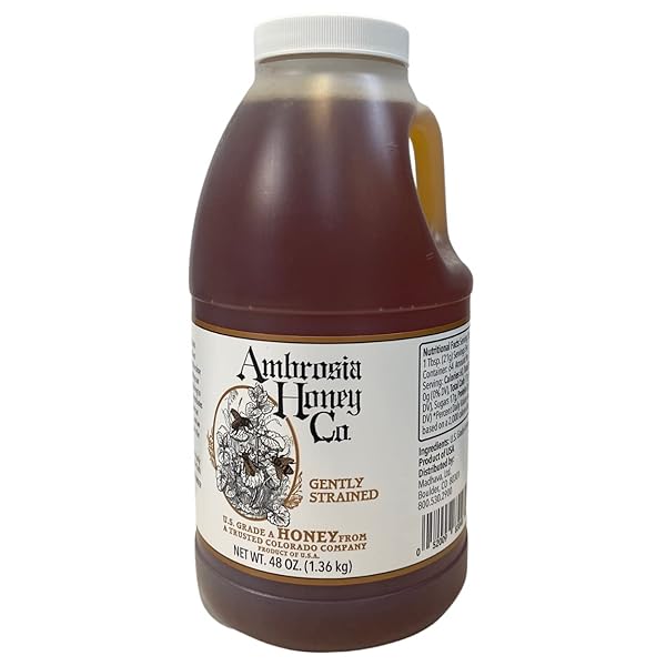 AMBROSIA HONEY (48 OZ), 100% PURE NATURAL HONEY, HARVESTED IN THE U.S.A, NATURAL SUGAR ALTERNATIVE, NATURAL SWEETENER