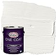 Glidden One Coat 1 gal. Commercial White/White Semi-Gloss Exterior Paint with Primer