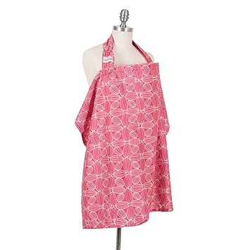 Amazon Com Bebe Au Lait Premium Cotton Nursing Cover Lightweight And Breathable Cotton Open Neckline One Size Fits All Montecito Baby