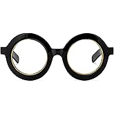 Zeelool Retro Thick Round Blue Light Blocking Glasses for Women Men Calhoun ZOA01776