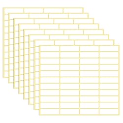 1980 Pcs Blank File Folder Labels 0.5x1.75 Inch