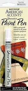 Rust-Oleum, White, 215153 American Accents Satin Decorative Paint Pen, 1/3-Ounce