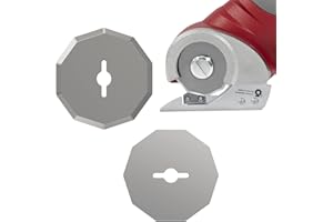 VLOXO WA2300 Blades Replacement Power Rotary Blades Compatible with VLOXO AT001 Cordless Electric Scissors Electric Cutter Blades(1-1/2")