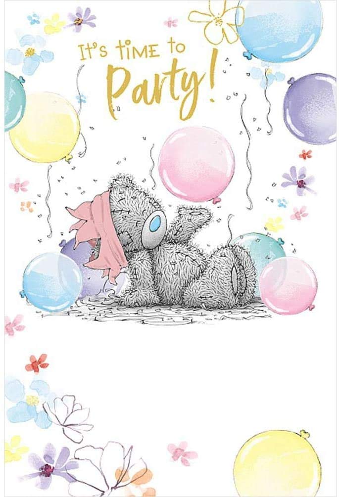 Me To You Bear Time To Party Birthday Card