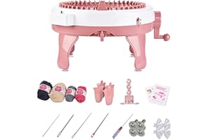 Knitting Machine, 48 Needles Smart Weaver Knitting Round Loom, Knitting Board Rotating Double Knit Loom, Needles Knitting Mac