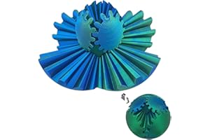 UYRZWEK Gear Ball 3D Printed Gear Ball Spin Ball or Cube Fidget Toy, Gear Sphere, Gear Ball Fidget Toy, Stress Ball, GearSphere Desk Toy, Fidget Ball, Gear Toy for Stress and Anxiety