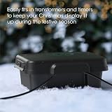 SLx Weatherproof Outdoor Electric Box IP55 4 Outlet Cable Extension Lead Cover view 5