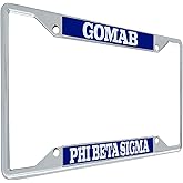 Desert Cactus Phi Beta Sigma Car Accessories Sigmas Metal License Plate Frame and Tag Holder for Front or Rear of Vehicle (Metal - Call Tag)