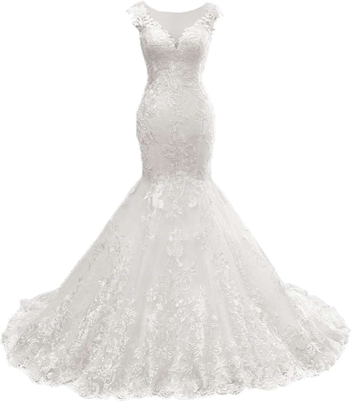 vintage cowl neck wedding dress