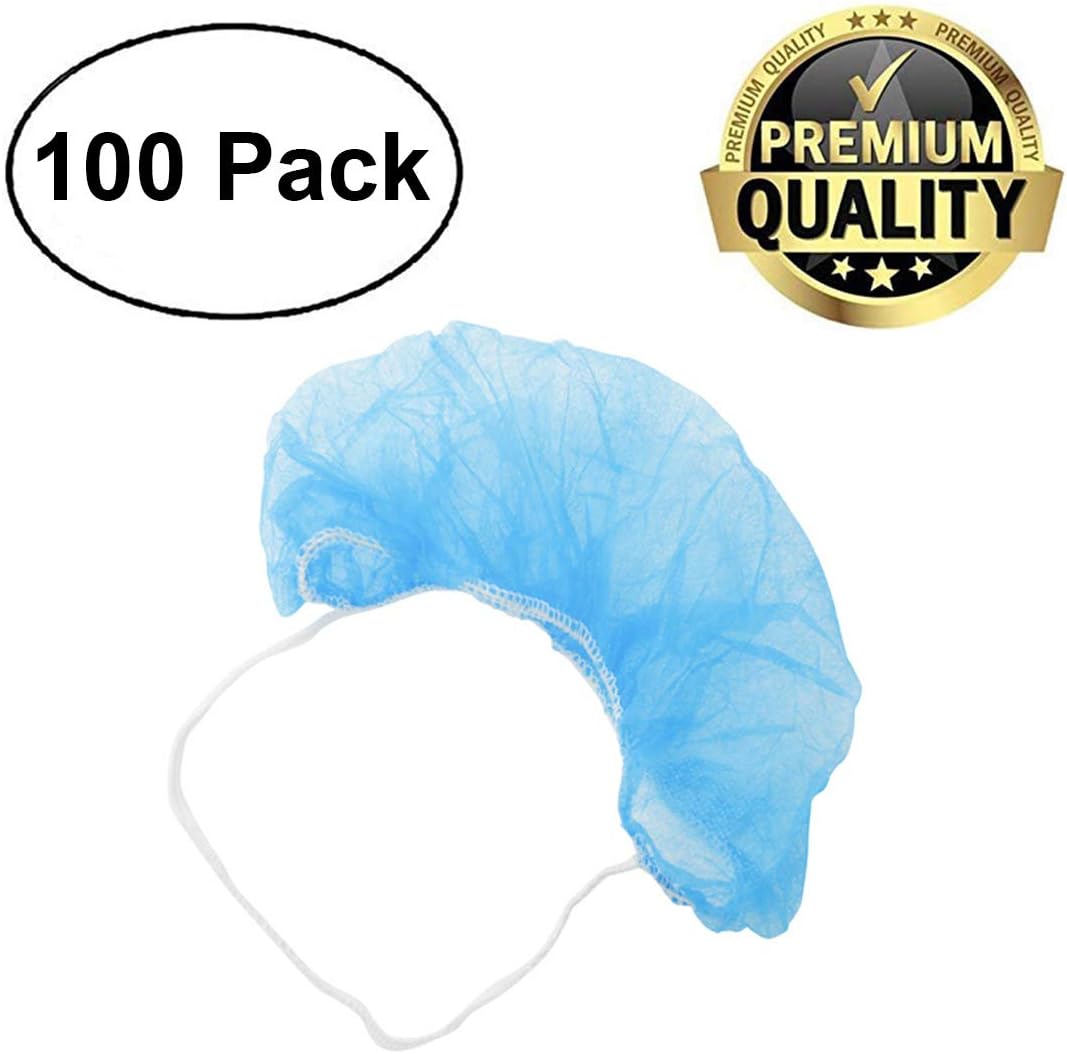 ABC Pack of 100 Blue Polypropylene Beard Covers 18". Disposable Beard Guards. Industrial Grade Beard Net Protectors. Honeycomb Beard Nets. Facial Hair Covering. Breathable & Lightweight. Wholesale. - - 