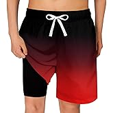 Cozople Boys Swim Trunks Quick Dry Compression Liner Swim Shorts Summer Bathing Suit with Inner Pocket Swimwear 7-20T