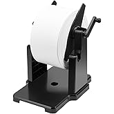 MUNBYN External Rolls Label Holder, 2 in 1 Fan-Fold Stack Paper Holder for Desktop Thermal Label Printer