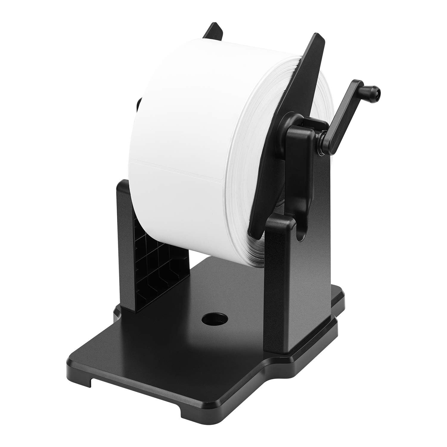 Photo 1 of MUNBYN External Rolls Label Holder, 2 in 1 Fan-Fold Stack Paper Holder for Desktop Thermal Label Printer