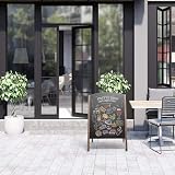 Tangzon A-Board Chalkboard Double Sided Freestanding Indoor Sign 65x65x97cm view 7