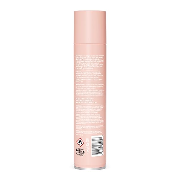 MONDAY HAIRCARE VOLUME DRY SHAMPOO WITH COLLAGEN, OIL-ABSORBING IDEAL FOR THIN & FINE HAIR 200 ML