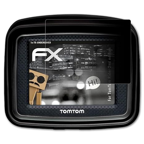 atFoliX Blickschutzfilter für Tomtom Rider 2nd Edition Blickschutzfolie, 4-Wege Sichtschutz FX Schutzfolie