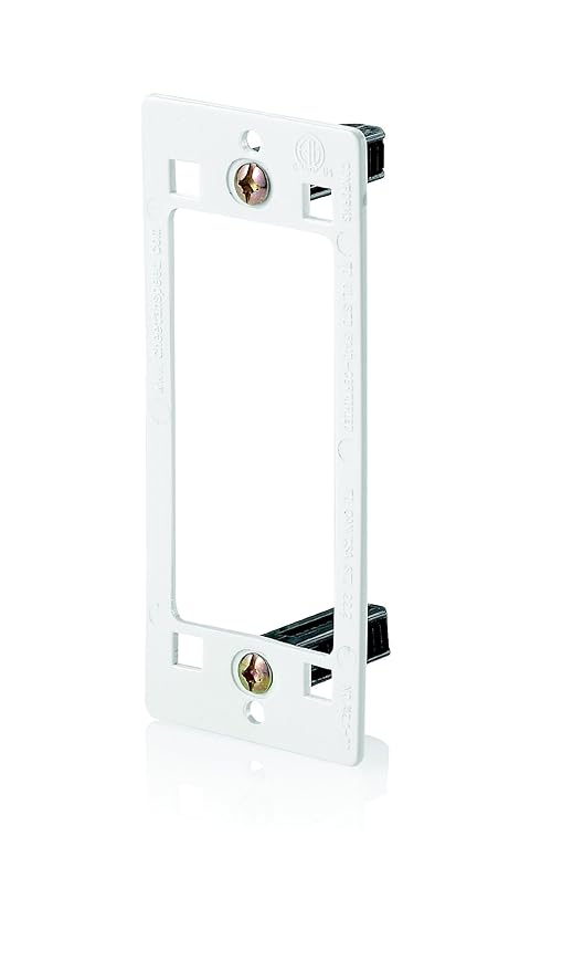 Leviton 4005CC00 Blank Wall Plate Adapter Cheetah, White