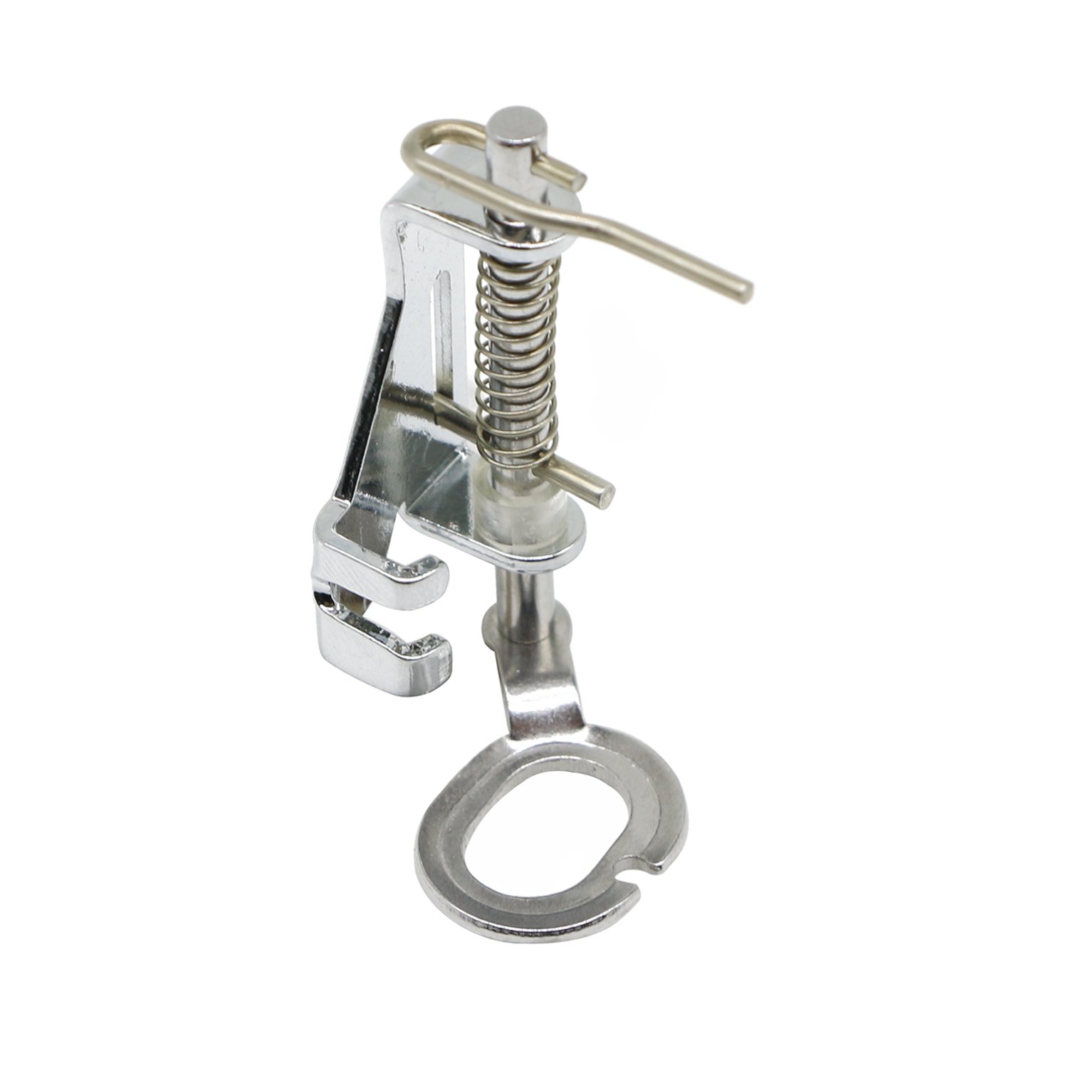 Large Metal Darning/Free Motion Sewing Machine Presser Foot - Fits All Low Shank Singer, Brother, Babylock, Euro-Pro, Janome, Kenmore, White, Juki, New Home, Simplicity, Elna and More.