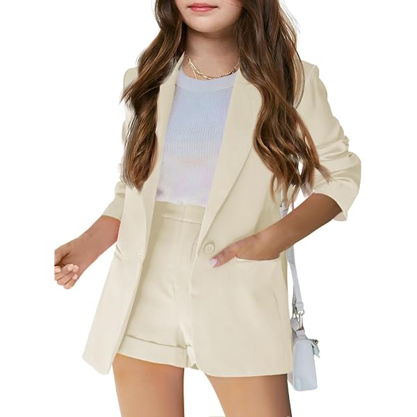 Floerns Girls' Summer 2-Piece Set – Button-Up Waistcoat Vest & Cargo Pants Outfit For Casual Wear