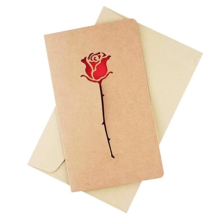 Ideale Come Regalo Per Fidanzamento Matrimonio Compleanno Biglietto Di Auguri Per San Valentino Anniversario Longble Motivo Rose Rosse E Amore Fidanzamento Con Busta Cancelleria E Prodotti Per Ufficio Carta Blocchi E Quaderni