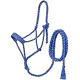 Tough 1 Premium Mule Tape Halter w.Lead Royal Fun