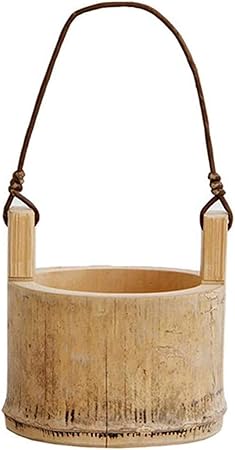 gongxi Retro Hölzerne Saftige Hängende Blumentopf-Mini-Eimer Mit Runder