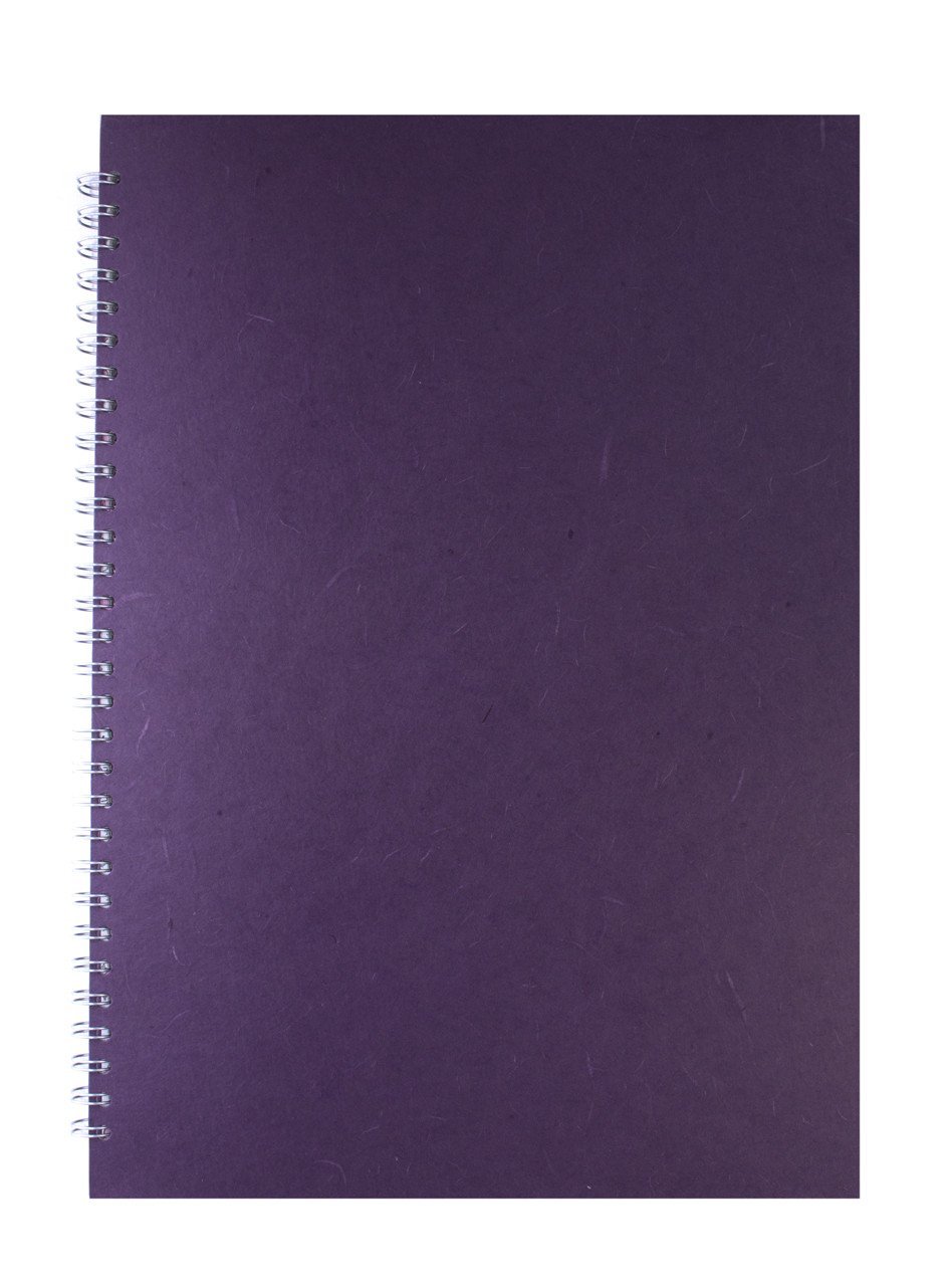 Pink Pig A3 Portrait Sketchbook | White Cartridge, 35 Leaves | Aubergine