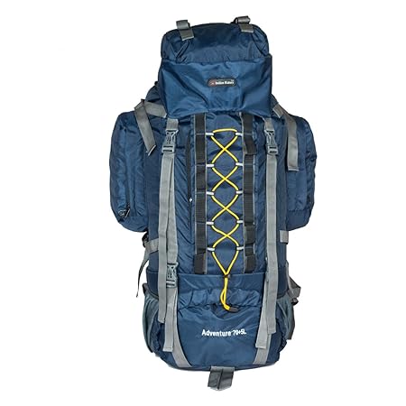 Indian Riders 75L Front Open Model Hiking Trekking Camping Rucksack Bags-Navy Blue-(IRRB-012)