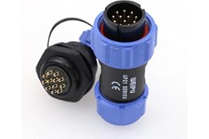 Eonvic Weipu SP21 12 Pin Panel Mount Aviation Plug Socket Waterproof IP68 Connector Cable Industrial Circular Solar Electrical Connector