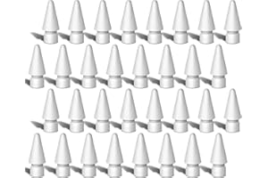 WALANT Replacement Tips for Apple Pencil 1st/2nd Gen & Pro/USB-C | Original Feeling & High Sensitivity | Durable Nibs for Writing/Drawing | Compatible with Paper-Like Screen Protector (32 Pack White)