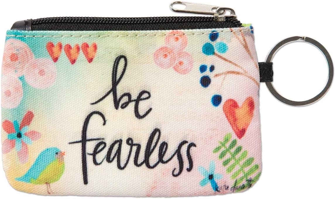Brownlow Gifts Simple Inspirations Zippered Slim Wallet with Keychain and ID Window, 5 x 3.5-Inches, Love You More: Home & Kitchen